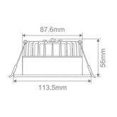 Domus Lighting Lighting Swap-Deep 8W LED Dimmable Downlight White / White / Tri-Colour - 21445 Lights-For-You 21445